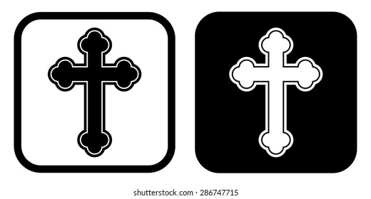 Religion cross icon