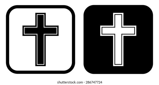 Religion cross icon