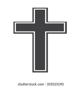 Religion cross icon