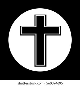 Religion cross icon