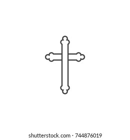 Religion cross icon