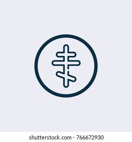 Religion cross icon
