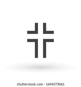 Religion cross icon. design christian cross icon symbol logo Vector