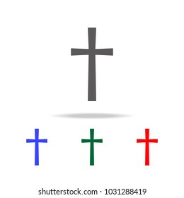 Religion Cross Icon. Elements in multi colored icons for mobile concept and web apps. Icons for website design and development, app development on white background