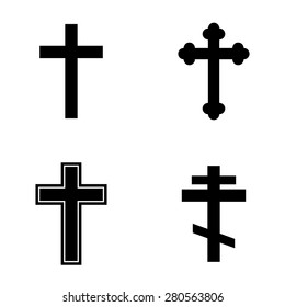 Religion Cross Icon Set