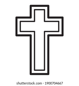 Religion Cross Icon Vector Design Template Illustration