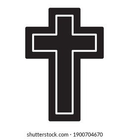 Religion Cross Icon Vector Design Template Illustration