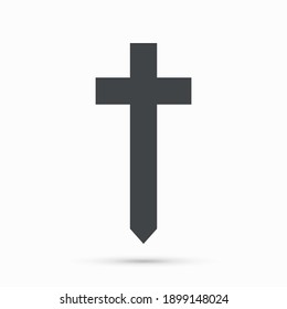 Religion cross icon vector illustration
