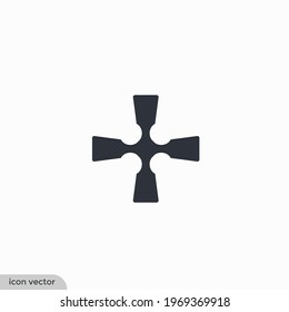 religion cross icon vector illustration logo template