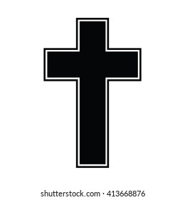 Religion cross icon . Vector illustration