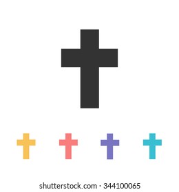 religion cross icon. vector ilustration