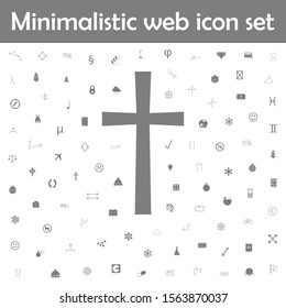 Religion cross icon. Web, minimalistic icons universal set for web and mobile