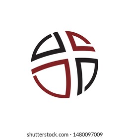 religion cross logo design template vector illustration