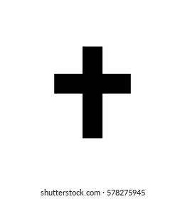 Religion cross solid icon, religion & christianity, Religious sign, a filled pattern on a white background, eps 10.