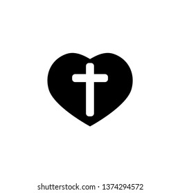 Religion Cross Symbol Icon Vector 