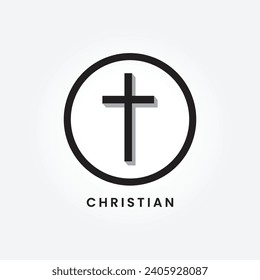 Religion Cross Symbol Icon Vector illustration