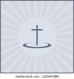 Religion cross vector icon