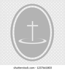 Religion cross vector icon
