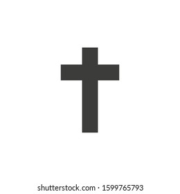 Religion Cross vector icon. filled flat sign for mobile concept and web design. Christian cross simple solid icon. Symbol, logo illustration. Pixel perfect vector graphics