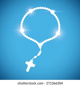 Religion design over blue background, vector illustration.