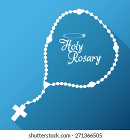 Religion design over blue background, vector illustration.