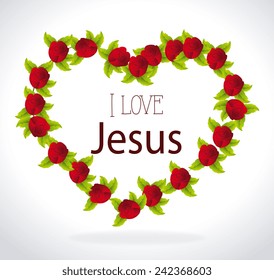 Religion design over white background, vector illustration.