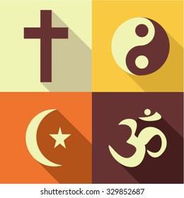 Religion icon set
