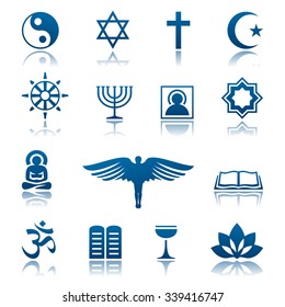 Religion icon set