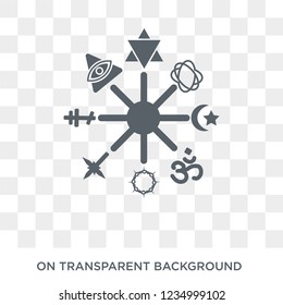 Religion icon. Trendy flat vector Religion icon on transparent background from Religion collection. High quality filled Religion symbol use for web and mobile