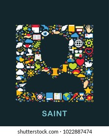 Religion icons are grouped in Human