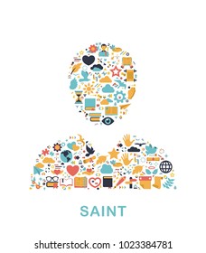 Religion icons are grouped in Human