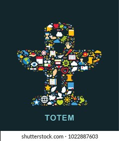 Religion icons are grouped in Native American Totem