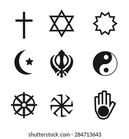 Religion Icons set