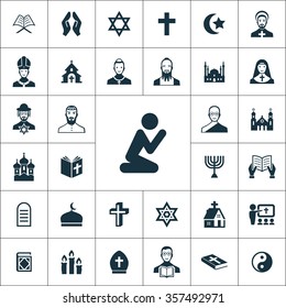 religion Icons Vector set