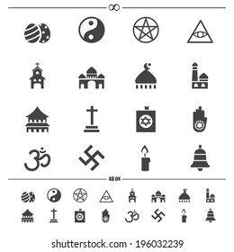 religion icons.vector eps10