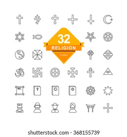 Religion ( Line Icons )