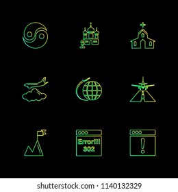 religion networks team science share networking islam jesus christan god father prayer cross technology maths icon vector design flat collection style icon set