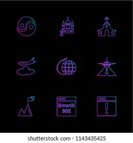 religion networks team science share networking islam jesus christan god father prayer cross technology maths icon vector design flat collection style creative icons hindu geeta website ui icon set