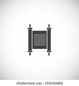 Religion related icons set on background for graphic and web design. Simple illustration. Internet concept symbol for website button or mobile app.