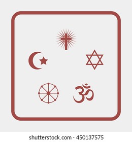 Religion signs.