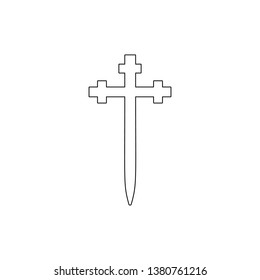 religion symbol, Aaronic order church outline icon. Element of religion symbol illustration. Signs and symbols icon can be used for web, logo, mobile app, UI, UX