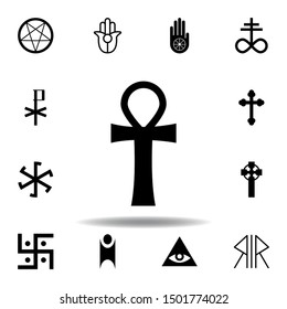 religion symbol, ankh icon. Element of religion symbol illustration. Signs and symbols icon can be used for web, logo, mobile app, UI, UX