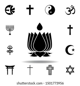 religion symbol, ayyavazhi icon. Element of religion symbol illustration. Signs and symbols icon can be used for web, logo, mobile app, UI, UX