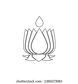 religion symbol, ayyavazhi outline icon. Element of religion symbol illustration. Signs and symbols icon can be used for web, logo, mobile app, UI, UX