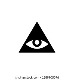 Allseeing Eye Golden Pyramid Allseeing Eye Stock Vector (Royalty Free ...