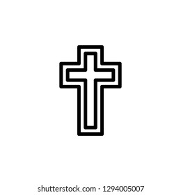 religion symbol, Catholicism icon. Element of religion symbol illustration. Signs and symbols icon can be used for web, logo, mobile app, UI, UX