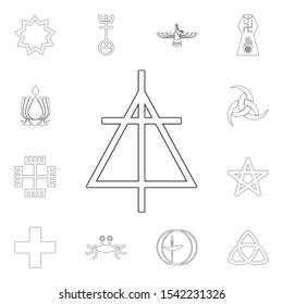 religion symbol, christian reformed church outline icon. element of religion symbol illustration. signs and symbols icon can be used for web, logo, mobile app, ui, ux