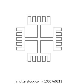 religion symbol, Gnosticism outline icon. Element of religion symbol illustration. Signs and symbols icon can be used for web, logo, mobile app, UI, UX