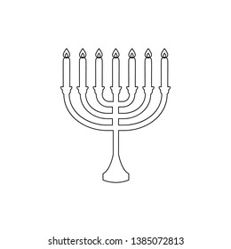 religion symbol, Judaism outline icon. Element of religion symbol illustration. Signs and symbols icon can be used for web, logo, mobile app, UI, UX