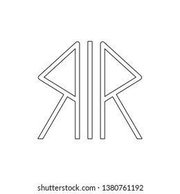 religion symbol, Nordic paganism outline icon. Element of religion symbol illustration. Signs and symbols icon can be used for web, logo, mobile app, UI, UX